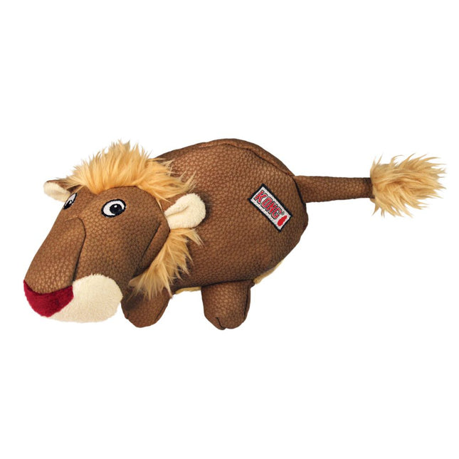 KONG Phatz Lion - eco-leather dog toy, lion with squeaker