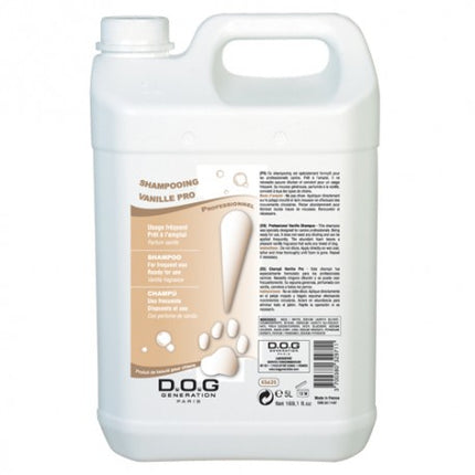 Dog Generation Vanilla Pro Shampoo - shampoo for all coat types, with a vanilla scent, concentrate 1:4