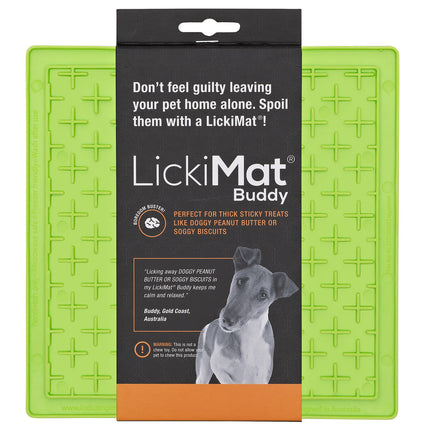 LickiMat Classic Buddy - licking mat for dogs, cross pattern