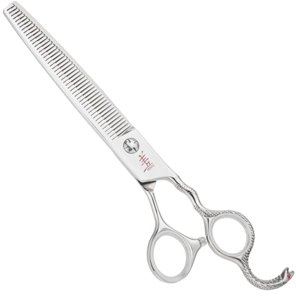 Yento Cobra Thinning - high-quality, professional single-sided thinning shears with cobalt addition, 48 teeth, decorative handle