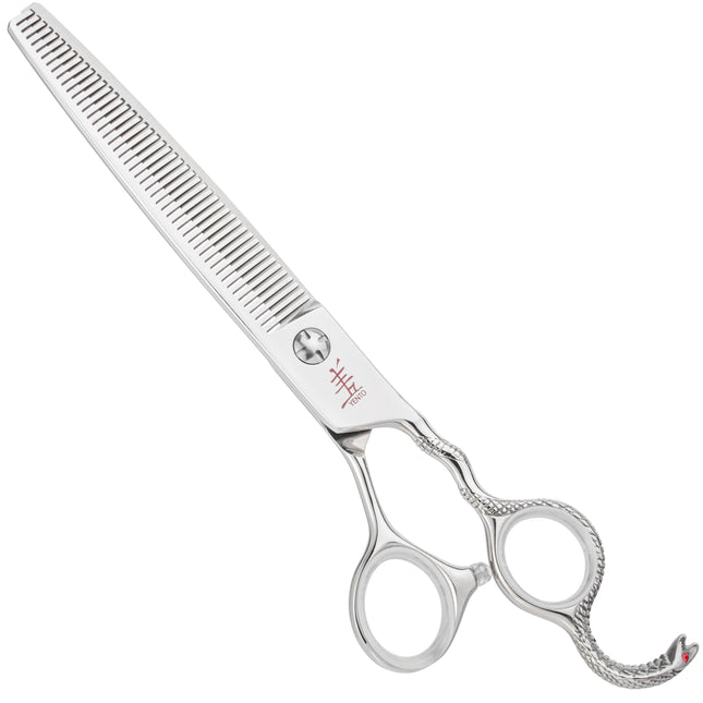 Yento Cobra Thinning - high-quality, professional single-sided thinning shears with cobalt addition, 48 teeth, decorative handle