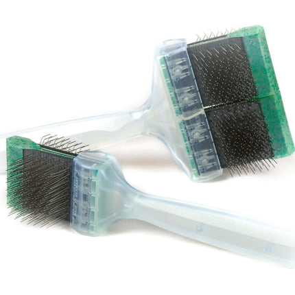 ActiVet Diamond Soft Brush - soft, double-sided, flexible brush for breeds with little undercoat or for long/silky hair, needles