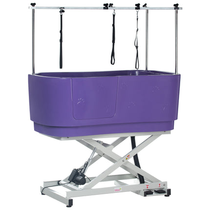 Blovi Electric Dog Bath - a sturdy grooming tub with an electric lift and dual-sided arm