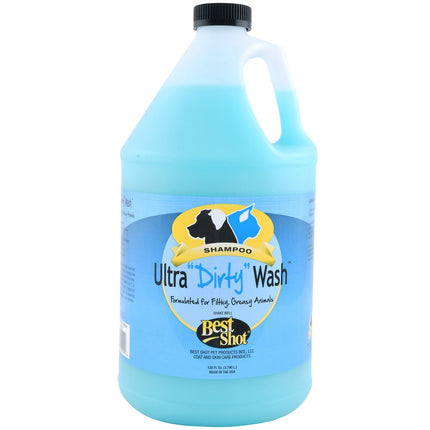 Best Shot Ultra Dirty Wash Shampoo - deep cleansing, efficient shampoo for very dirty dog and cat fur, concentrate 1:24