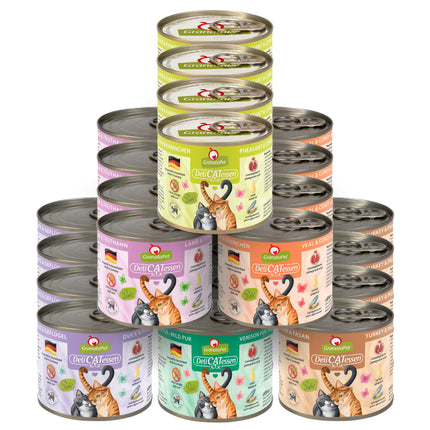 GranataPet DeliCatessen Fish-Free Cat Food Set - Grain-Free Wet Cat Food, Mix of 6 Flavors, Set of 2