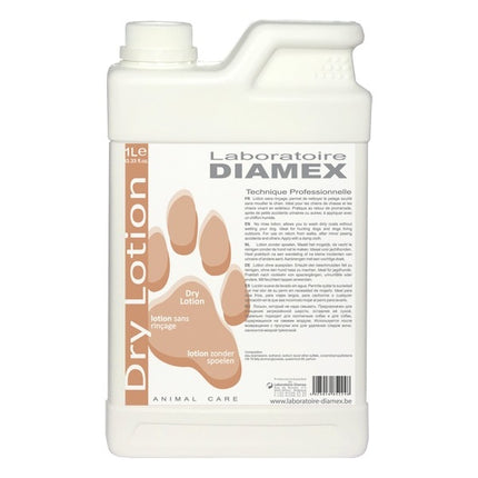 Diamex Dry Lotion Spray - dry shampoo for fur, no rinse, with lemon oil