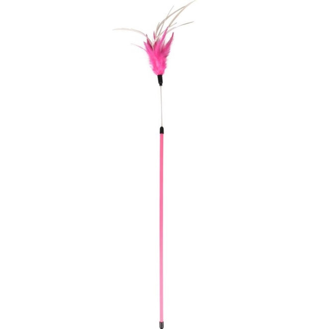 Flamingo Cat Stick Rumba - cat toy on a stick, with feathers on a flexible tip