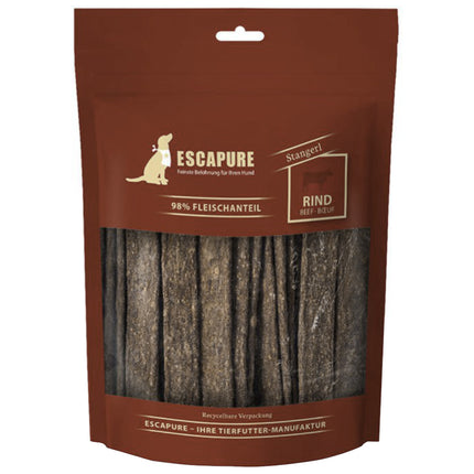 Escapure Stangerl Beef - natural dog treats, beef meat strips