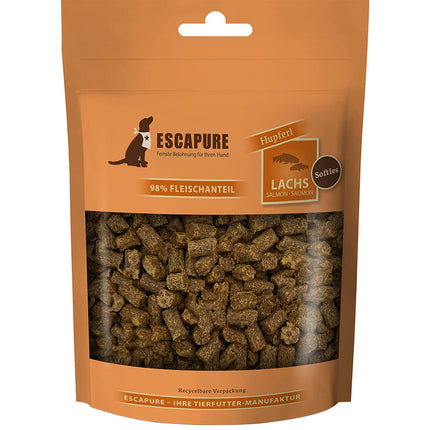 Escapure Hupferl Softies Salmon - soft treats for puppies and dogs, 98% salmon