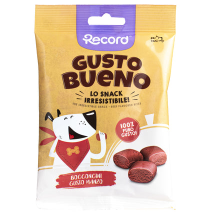 Record Gusto Bueno Beef Flavored Bites - dog treats, beef-flavored bites