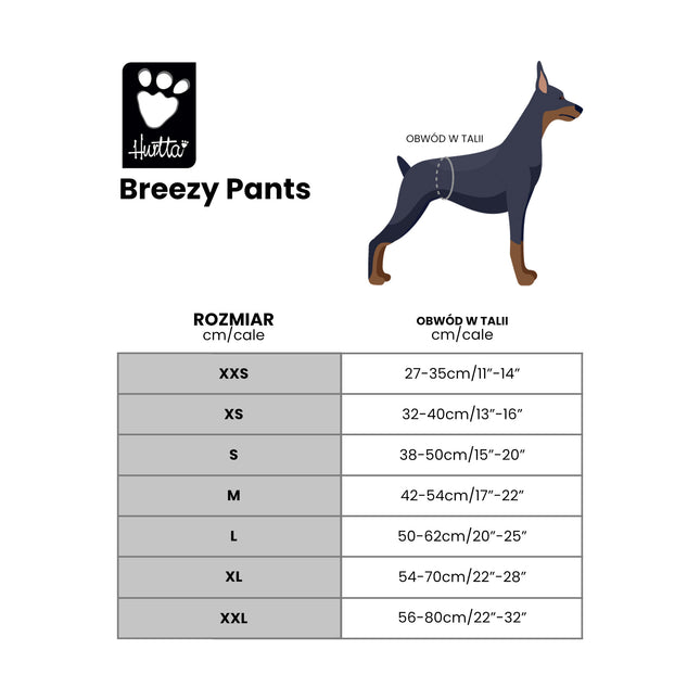 Hurtta Breezy Pants - heat pants with adjustable circumference