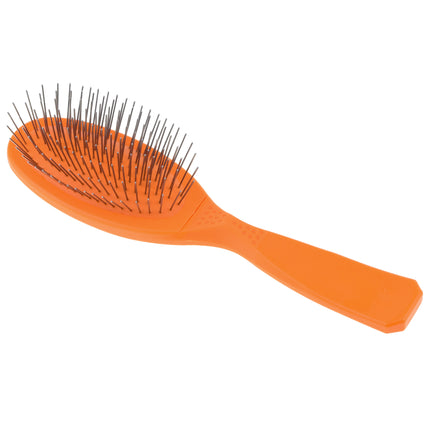 Madan Small Pin Brush - professional small brush with an ergonomic handle, medium-soft metal pins