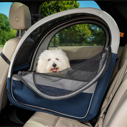 PetSafe Happy Ride Collapsible Travel Carrier - car seat for dogs and cats, up to 27kg, car transporter