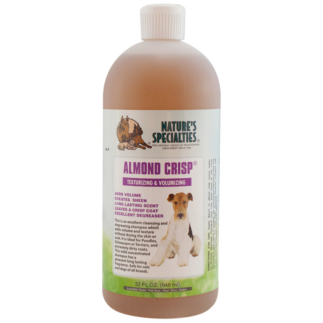 Nature's Specialties Almond Crisp Shampoo - texture and volume enhancing shampoo for dogs and cats, concentrate 1:32