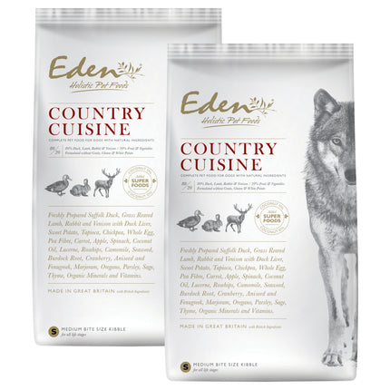 Eden Country Cuisine Size S - Dog Food for Small Breeds with Duck, Lamb, Rabbit, and Game Meat