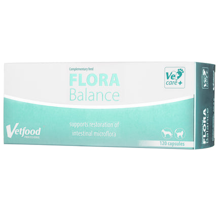 Vetfood Flora Balance - supplement supporting digestive function for dogs and cats - 120 tablets