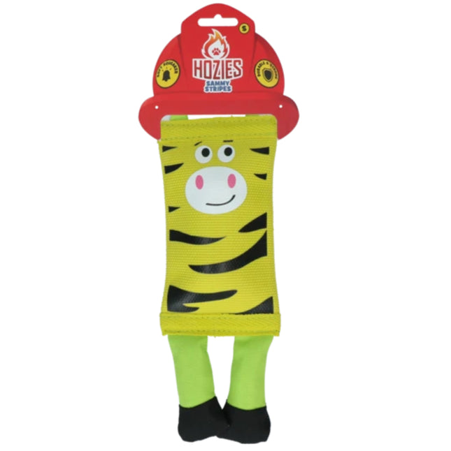 Holland Hozies Sammy Stripes - dog toy made from fire hose, with a squeaker