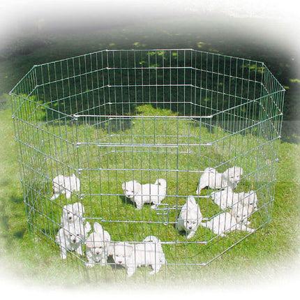 Show Tech X Pen Size 2 - Metal Puppy Pen, Dog Barrier, Height 8 Panels