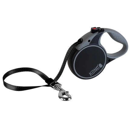 KONG Retractable Dog Leash Terrain 5m - automatic leash with reflective tape