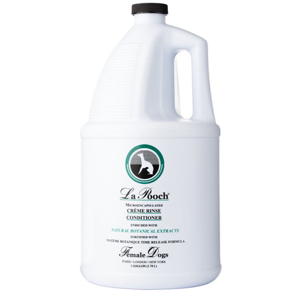 Les Poochs La Creme Rinse Conditioner (female) - luxurious, gentle conditioner for long-haired female dogs, concentrate 1:4