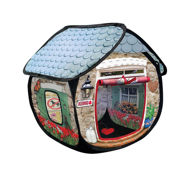 KONG Play Spaces Bungalow - collapsible fabric playhouse for cats