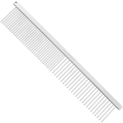 Greyhound - metal comb with a mixed spacing of 50/50, length