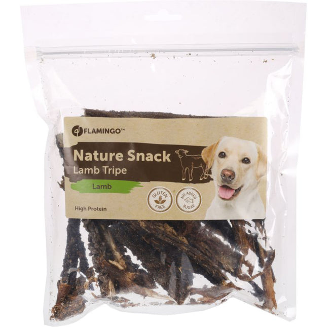 Flamingo Nature Snack Sheep Tripe - natural treats for dogs, sheep tripe chews