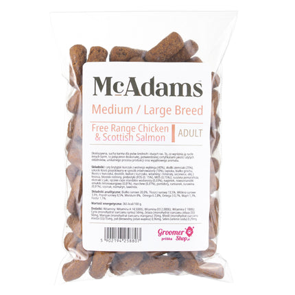 McAdams Medium/Large Breed Free Range Chicken & Salmon - baked food for medium and large dogs, free-range chicken and salmon - sample