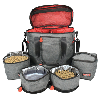 KONG Travel Bag 5in1 - travel bag for dogs, with bowls and containers