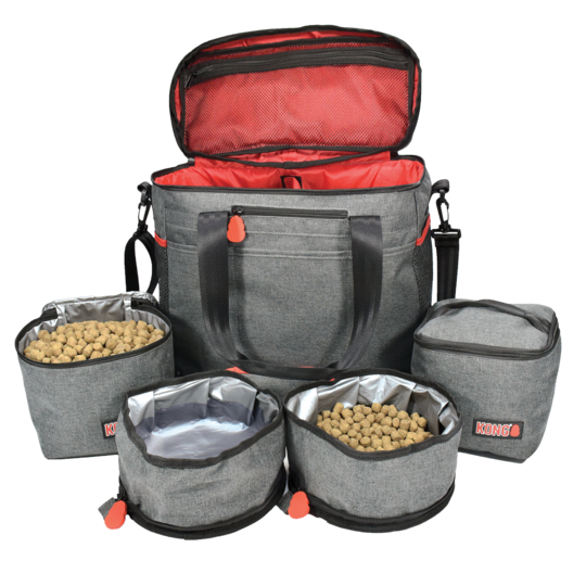 KONG Travel Bag 5in1 - travel bag for dogs, with bowls and containers