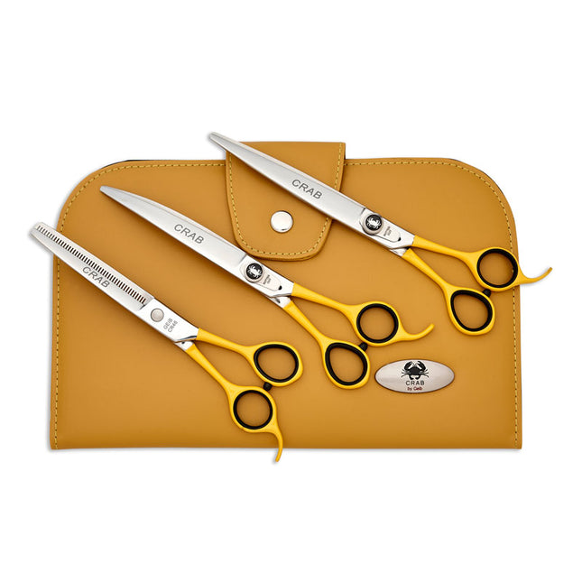 Geib Crab Scissors Set Level 1 - set of professional scissors and thinning shears made from Japanese stainless steel, 3 pieces