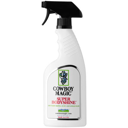 Cowboy Magic Super Bodyshine - highly shining coat conditioner for dogs and horses, repels dust