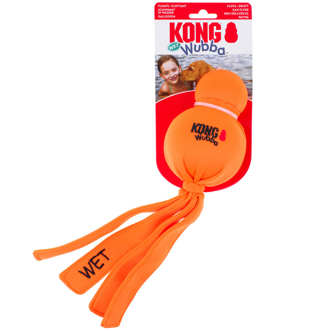 KONG Wubba Wet L - water toy for dogs with tails