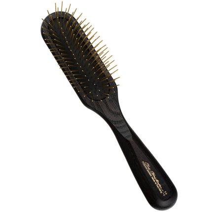 Chris Christensen Fusion Brass Oblong Pin Brush - professional wooden brush with brass pins