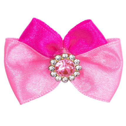 Blovi Bow Glamour satin bow with decorative stone