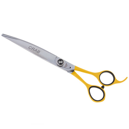 Geib Crab Curved Scissors Level 1 - curved scissors for pet grooming with a single-sided micro-grind