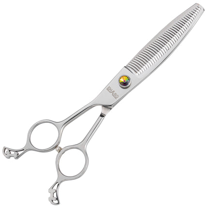 Ehaso Revolution Lefty Thinning - professional single-sided thinning shears for left-handed users, best Japanese steel, 38 teeth