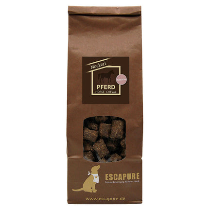 Escapure Nockerl Horse - natural treats for sensitive dogs, in the shape of dumplings, horse meat