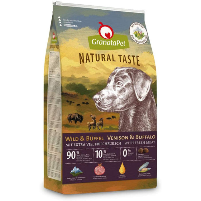 GranataPet Natural Taste Venison & Buffalo - grain-free dog food, venison and buffalo