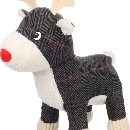 Flamingo Christmas Araceli Reindeer - holiday toy for dogs, plush reindeer with a squeaker