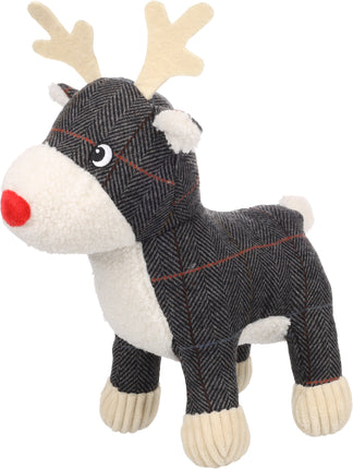 Flamingo Christmas Araceli Reindeer - holiday toy for dogs, plush reindeer with a squeaker