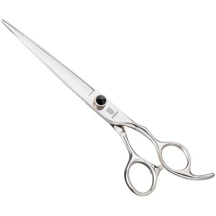 Jargem Straight Scissors - straight grooming scissors with an ergonomic handle and decorative screw