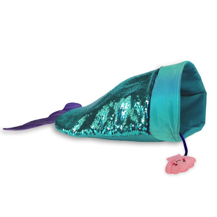 KONG Play Spaces SeaQuins - tunnel for cats, fabulous mermaid tail with sequins, crinkly