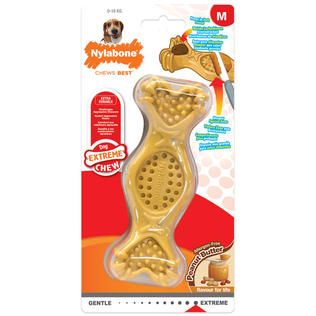 Nylabone Extreme Fill It Chew Peanut Butter - dog chew, peanut butter flavor, for spreading with treats