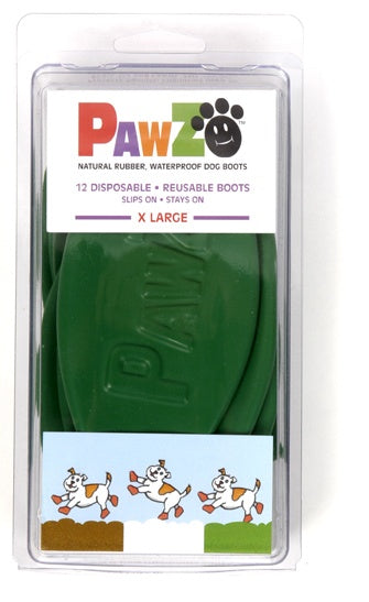 PAWZ - rubber dog boots, size XL, 12 pieces