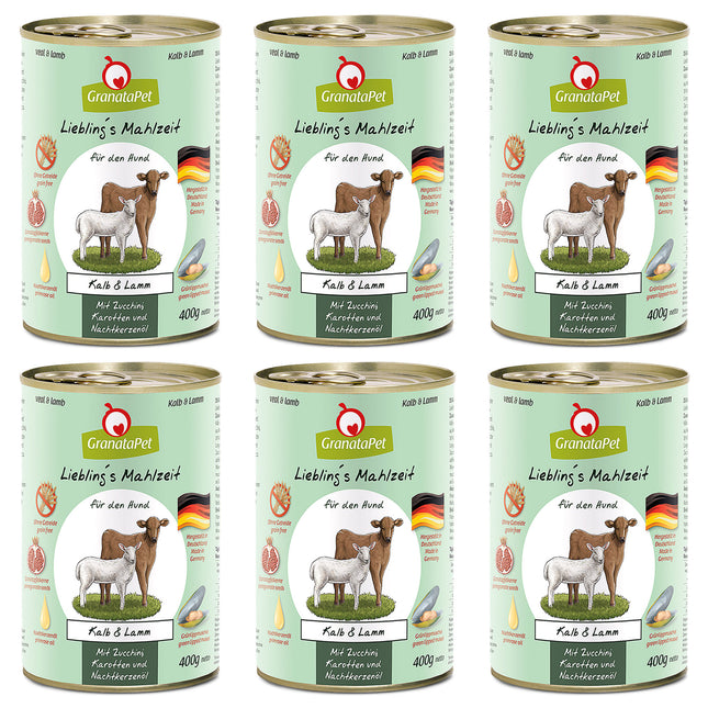 GranataPet Veal & Lamb - grain-free wet dog food, veal and lamb