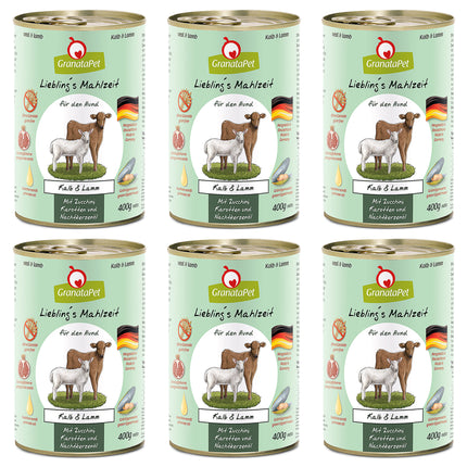 GranataPet Veal & Lamb - grain-free wet dog food, veal and lamb