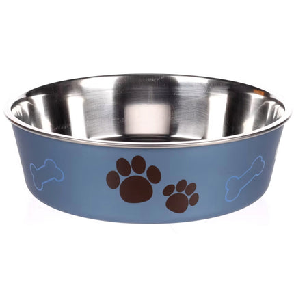 Flamingo Kena Metallic Bowl - non-slip bowl for dogs and cats