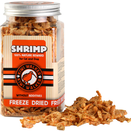 Kiwi Walker Shrimp Snacks - 100% shrimp, freeze-dried, natural treats for dogs and cats