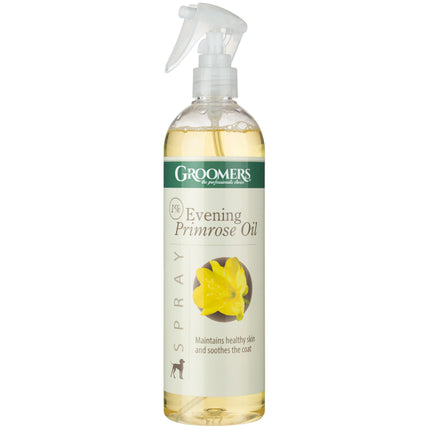 Groomers Coat Conditioner Spray with EPO - Express Softening and Moisturizing Conditioner for Fur, Soothes Irritations, with Evening Primrose Oil